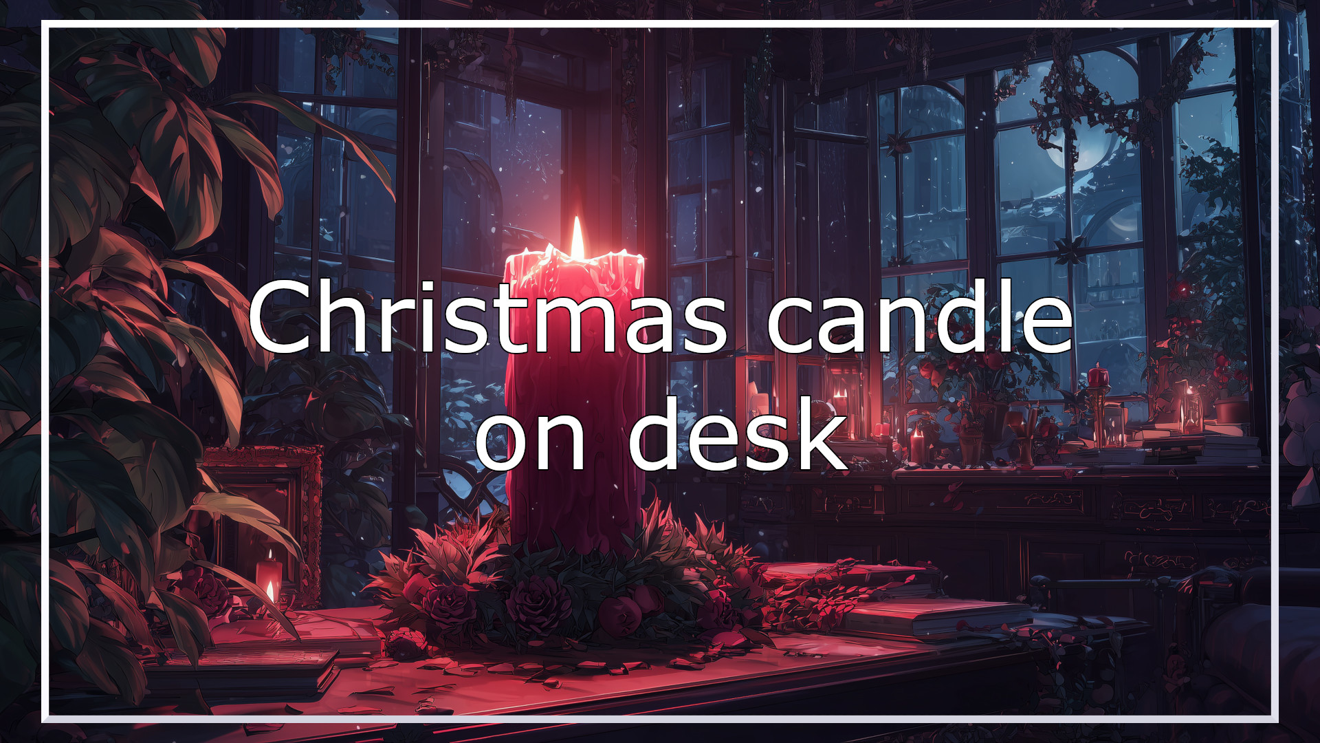 christmas candle, winter, background, illustration, free material
