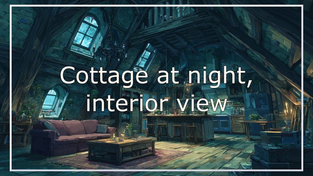 cottage, background, illustration, free material