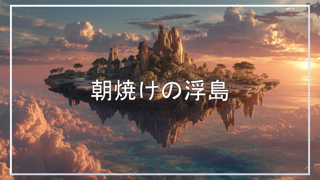 浮島、背景、イラスト、フリー素材