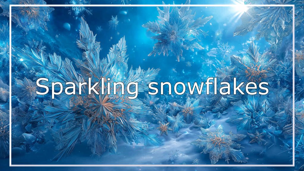 snowflake, winter, background, illustration, free material